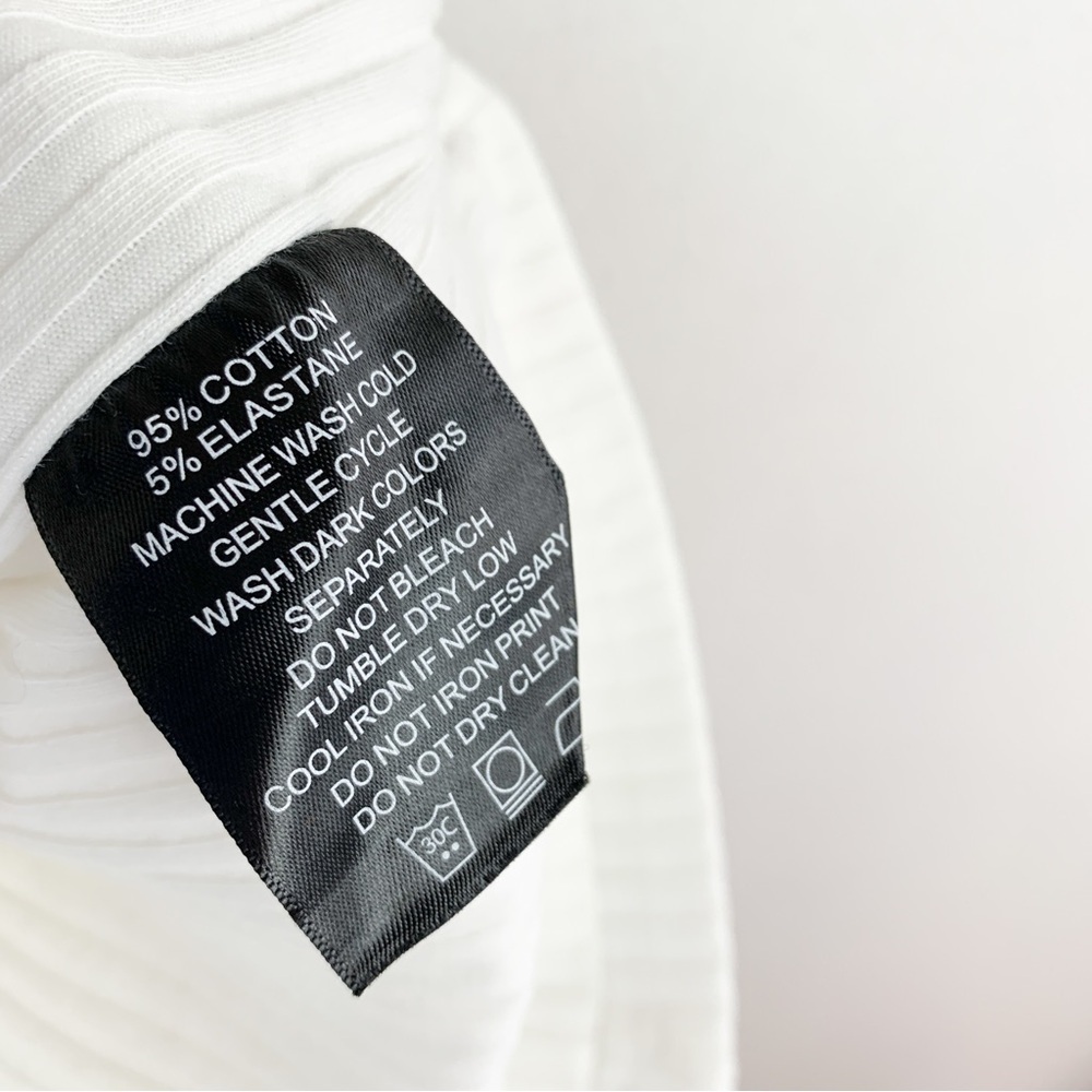 NWT Maniere De Voir White Contrast Stitch Bodycon Mini Dress Sz 10 - Picture 10 of 10